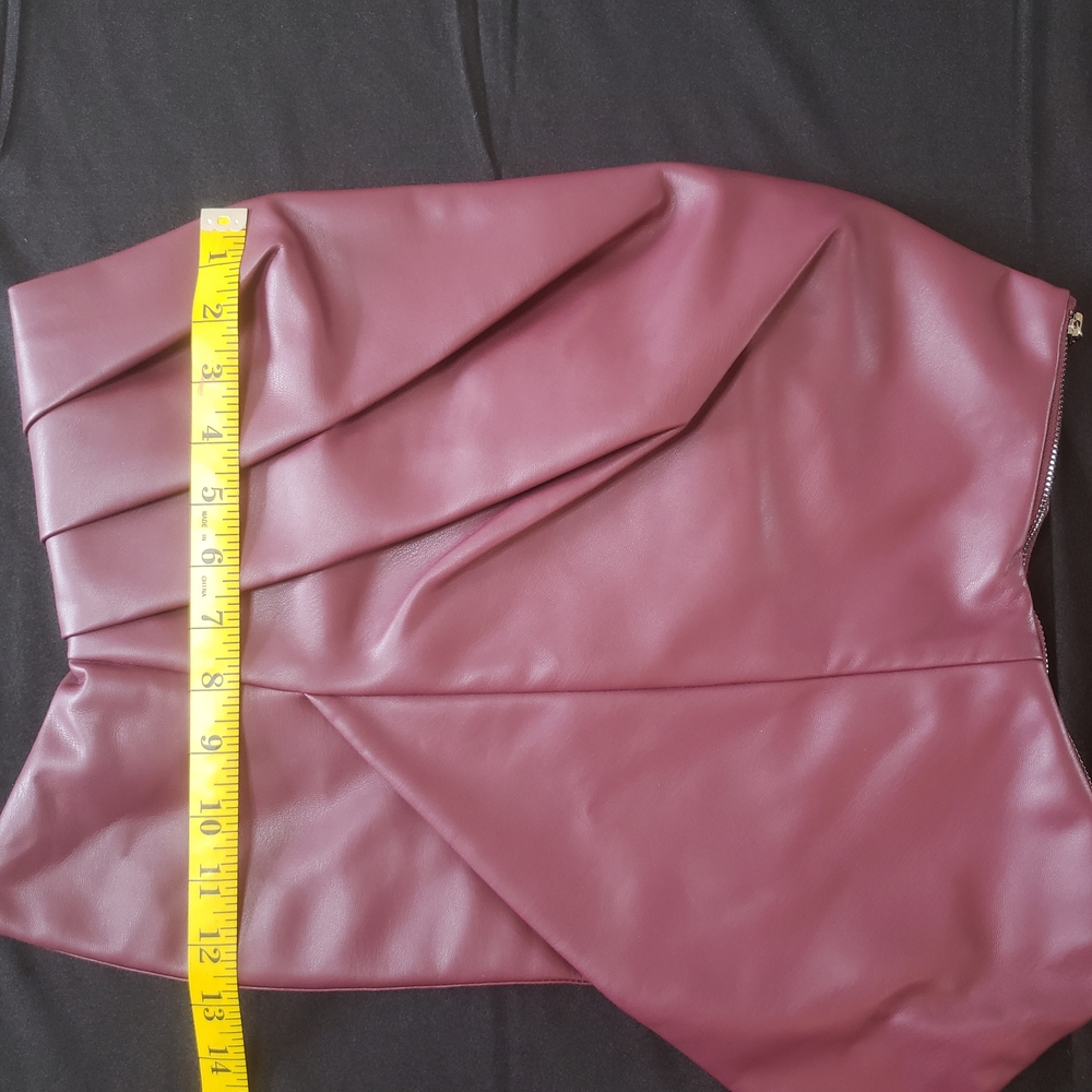 Faux Leather Bustier - Picture 5 of 6